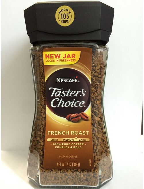 Nescafe Tasters Choice 프렌치 로스트 인스 Nescafe Tasters Choice French Roast Instant Coffee New Jar 7 Oz, 1개