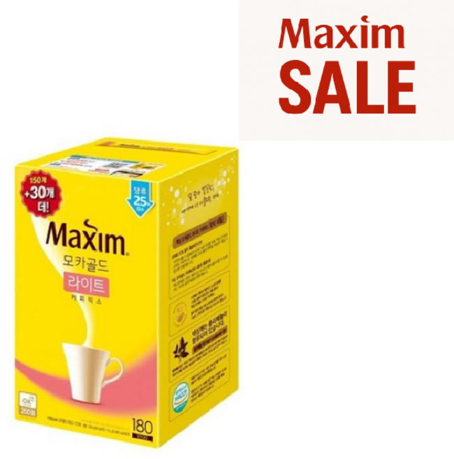 모카 180개입 골드 라이트 맥심 커피믹스, 11.8g, 1개