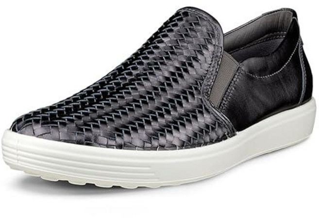 ECCO 남성용 소프트 7 슬립온 2.0 스니커즈 실버 헤비126069