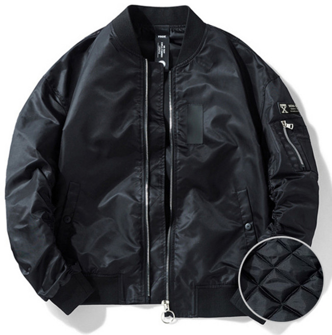 제이피엠 팔주름 포인트 항공점퍼 심플디자인 블루종자켓 WAH017D 재고정리 할인판매