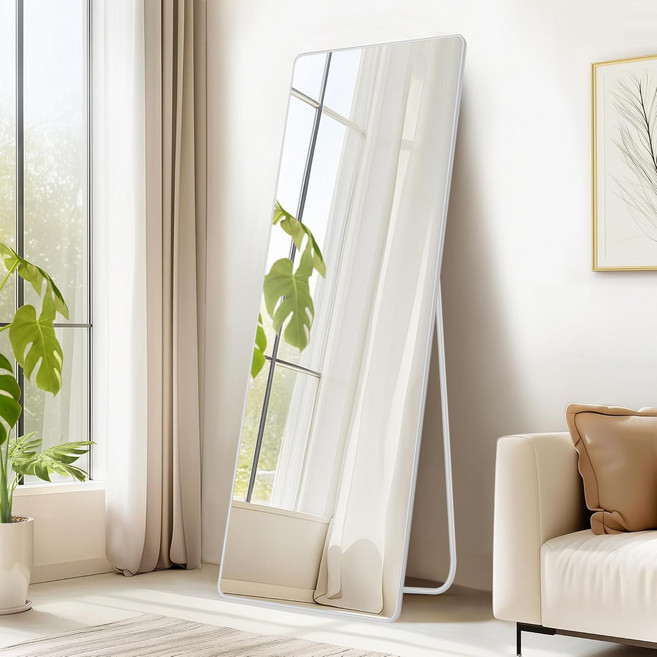 원트두 전신거울 스탠드 벽걸이 베이직 전신거울 1600, 화이트