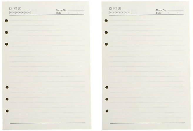 6공 바인더 속지 육공 A5 다이어리 리필 내지 100P