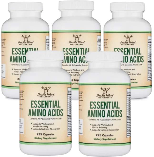 더블우드 에센셜 아미노산 BCAAs 류신 캡슐 Double Wood Essential Amino Acids, 225정, 5개 - 쿠팡