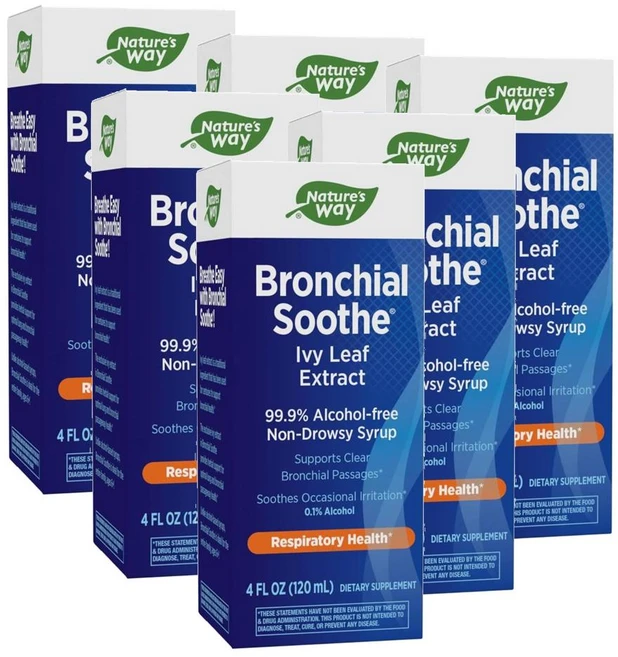 네이처스웨이 브론키얼 수드 시럽 아이비 리프 추출물 Nature's Way Bronchial Soothe Syrup, 120ml, 6개 - 쿠팡