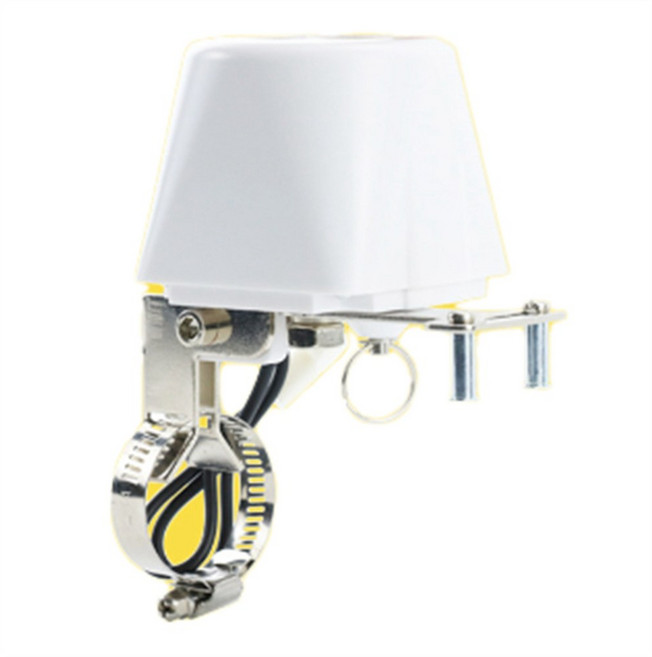 가스차단기 가성비좋은 밸브 타이머 잠금 LPG 전기 자동 가스 파이프라인 매니퓰레이터 밸브 가스 워터 알람용 차단 볼 밸브 DN15 DN20 DN25 12V, White, 1개