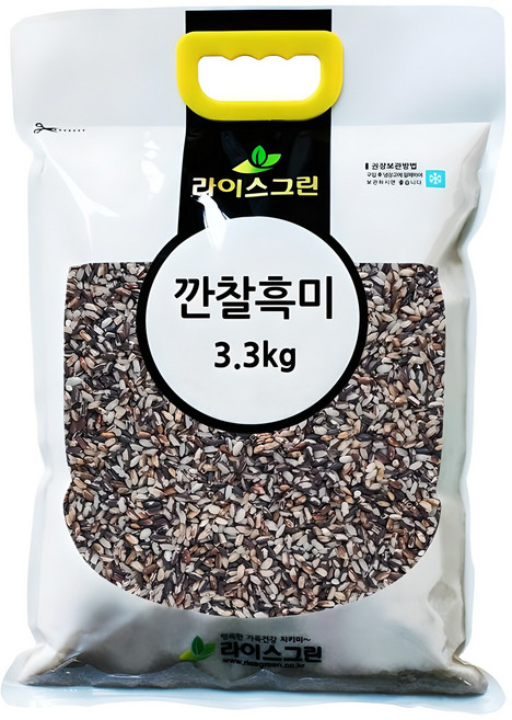라이스그린 깐찰흑미 3.3kg, 1개