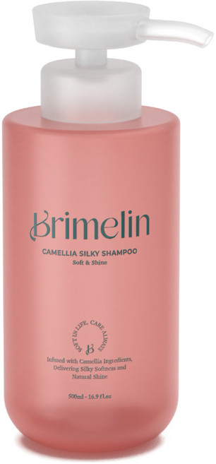 브리멜린 카멜리아 실키 극손상모 샴푸 탄력 윤기 리페어 무실리콘 저자극, 1개, 500ml