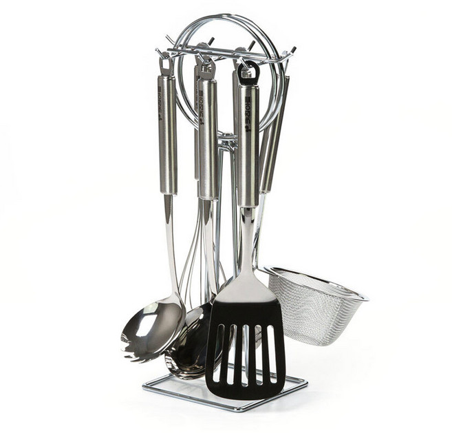 키친아트 스텐 조리도구 세트 국자 요리 주방 키친툴 7P 조리기구, 1개