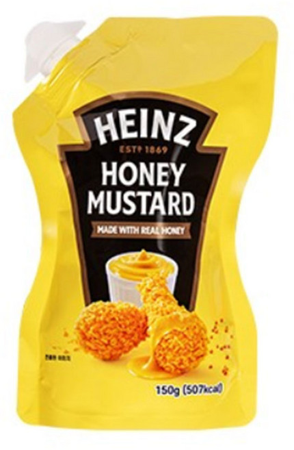하인즈 허니 머스타드 파우치, 5개, 150g
