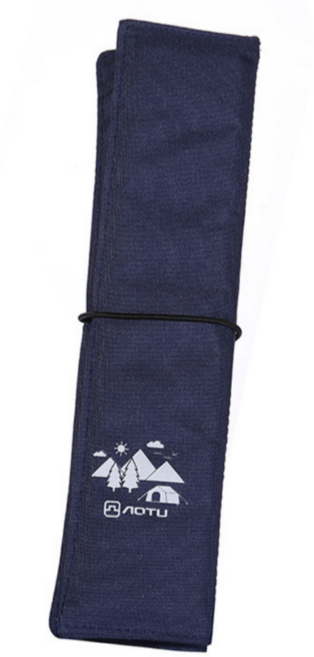 R312 휴대용 등산 캠핑 접이식 방석 돗자리 방수 방습, 네이비