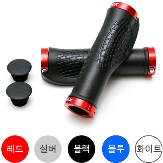 이구아나바이크 DH 자전거 핸들바 락그립, 블랙, 1개