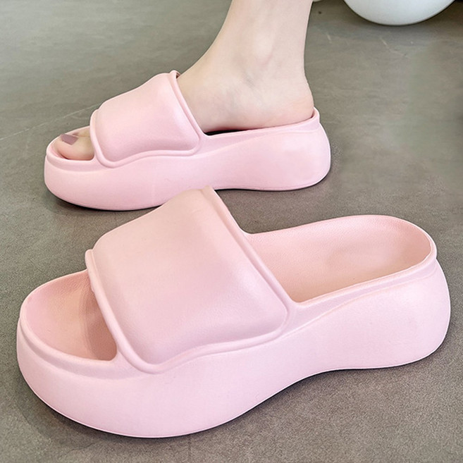 여성 통굽 슬리퍼 EVA 경량 데일리 실내외 겸용 학생 회사원