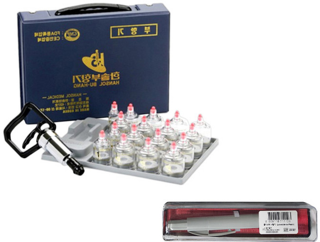 한솔부항기 17컵+한솔의료기 PVC 사혈기, 1세트