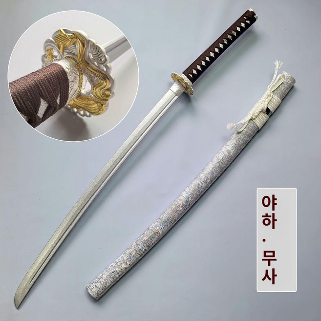 단검 일본도 훈련용 카타나 직검 진검 목검 츠바 도검 연습용, 1개, 나이트 페더 대나무