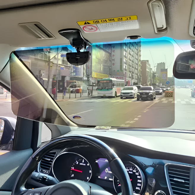 세븐엘스 자동차 편광 선바이저 대형 자외선 UV 차단 반사광 햇빛가리개, 1개, 블랙