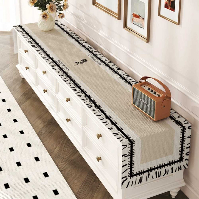 거실장 덮개 티비다이 테이블 인테리어 장식장 북유럽풍 밤의 장미 마감 야반 로즈 면 린넨 야반 로즈 마감, 16.미드나잇맞춤크기고객서비스에문의