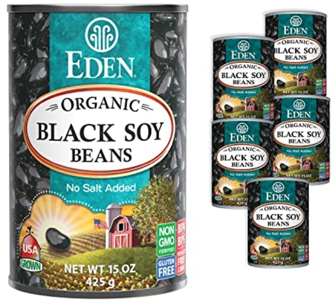에덴 유기농 검은콩 15온스 캔 (6개 팩) 완전 단백질 Eden Organic Black Soybeans 15 oz Can (6-Pack) Complete Protein, 15온스(6개들이 팩), 1개, 425g - 쿠팡