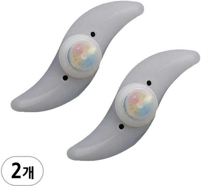 [1+1] (자전거 휠라이트 C타입 1P+1P=총2P), 레인보우, 2개