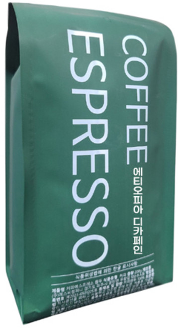 커피에스프레소 에티오피아 디카페인 원두커피, 홀빈(분쇄안함), 250g, 1개