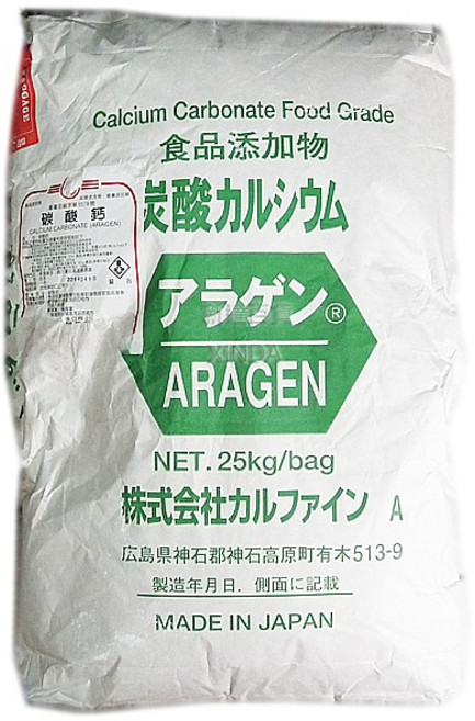 食品級碳酸鈣 25公斤原裝袋 日本製造, 1個
