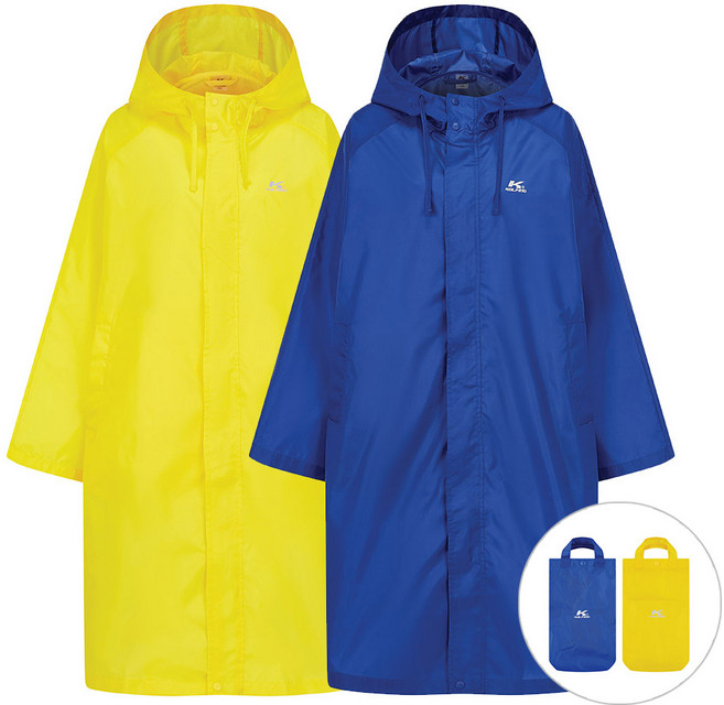 콜핑 남성여성 공용 사계절 우비 비옷 레인코트 KFA4034U, 010, ROYALBLUE, 1개