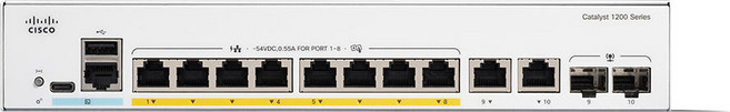 시스코 CISCO C1200-8T-E-2G L2 8포트 스위칭허브 2SFP 2UTP CBS250-8T-E-2G 후속, 1개, Catalyst C1200-8T-E-2G
