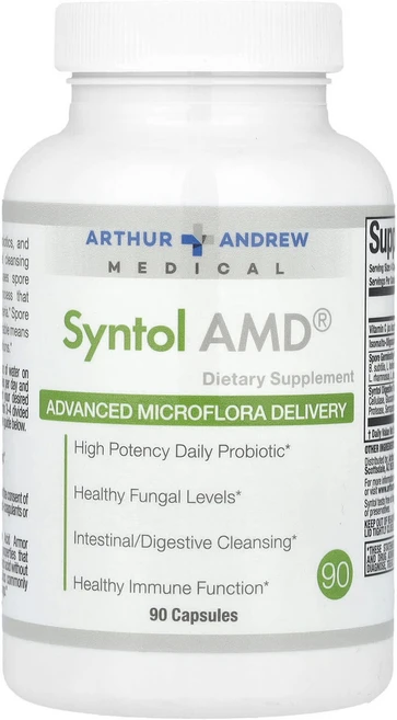 Arthur Andrew Medical Syntol AMD 향상된 미생물총 전달 500mg 캡슐 90정, ArthurAndrewMedicalSyntolAMD향상, 1개 - 쿠팡