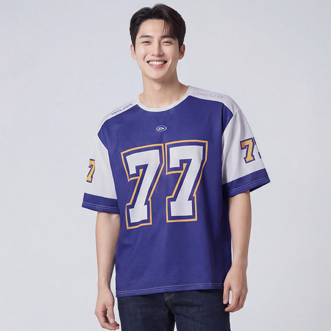 루크 남성 블록코어 메쉬 럭비 반팔 티셔츠 남자 여름 오버핏 반팔티 데일리 여름용 헬스 런닝 기능성 매쉬 져지