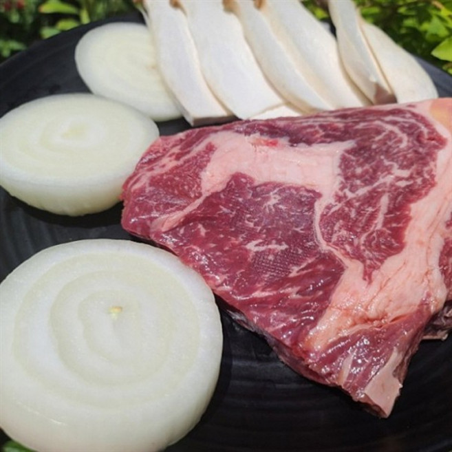 립아이 스테이크 소고기 600g 꽃등심 립아이스 스테이크용 구이