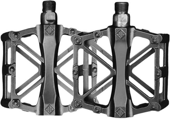 싱글레이드 자전거페달 초경량 평페달, 메탈블랙