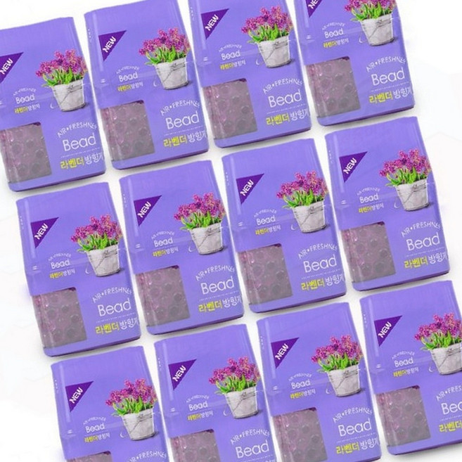 구슬 방향제 라벤더 향 실내용 탈취제 공기 정화용 12개, 상세페이지 참조, 1개