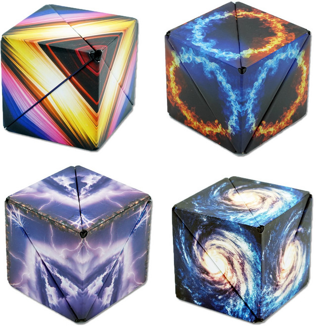 우주큐브 4개세트 3d 입체 완구 변신 합체 마그네틱 큐브, 우주큐브 4개, 1개