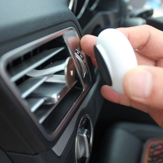 천연 아로마오일 차량용방향제 아로마테라피 규조토 차량방향제 석고 자동차 송풍구 디퓨저, 노량진집중아로마오일10ml+규조토디퓨저, 그린, 1개