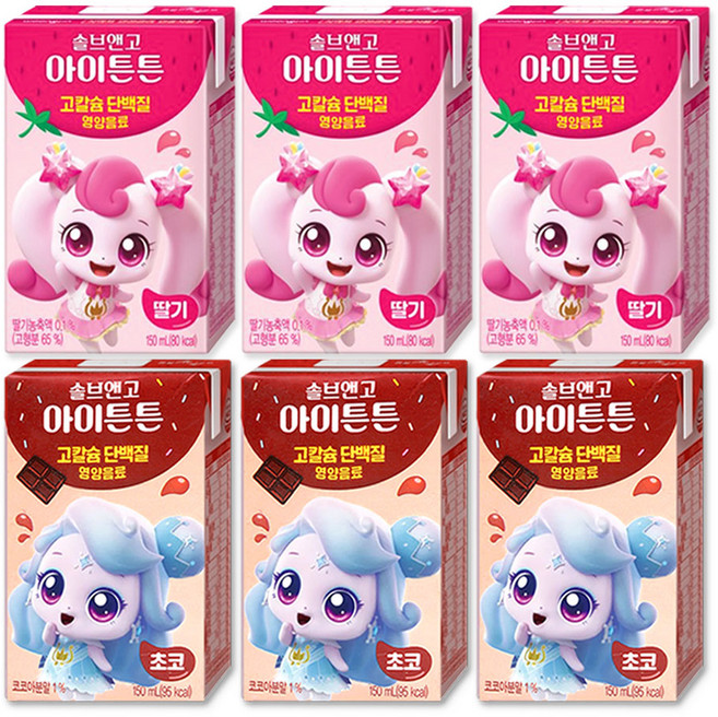 캐치티니핑 솔브앤고 2종, 150ml, 6개