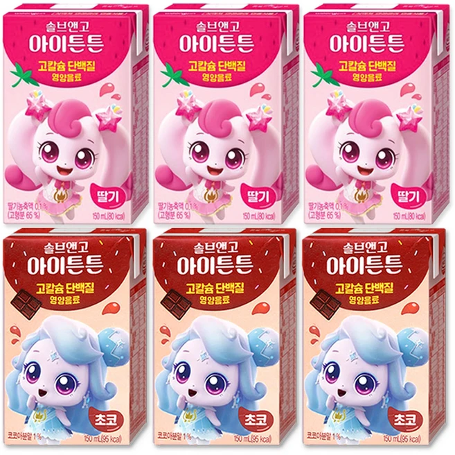 캐치티니핑 솔브앤고 2종, 150ml, 6개 - 쿠팡
