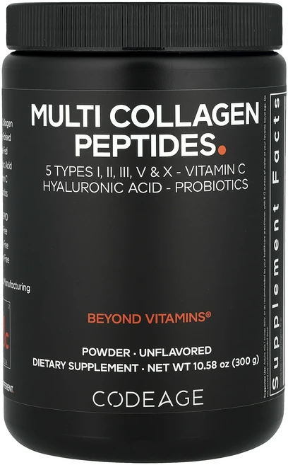 몸관리하세요 겨울입니다 Codeage 멀티 콜라겐 펩타이드 분말 무맛 300g(10.58oz) 특별관리진행, Codeage멀티콜라겐펩타이드분말무맛300g1058oz, 300g, 1개 - 쿠팡