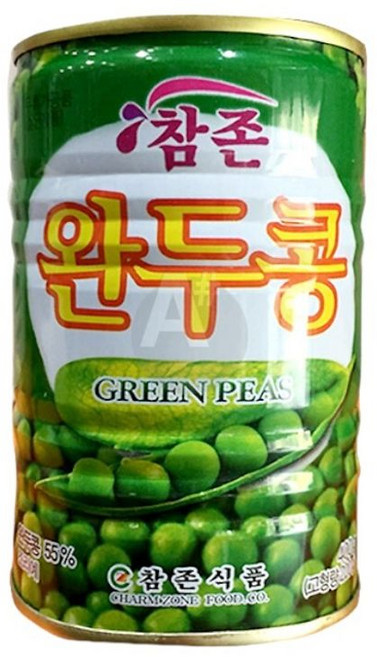 굿모닝서울 완두콩캔 400g 업소용 완두콩통조림 캔콩, 1개