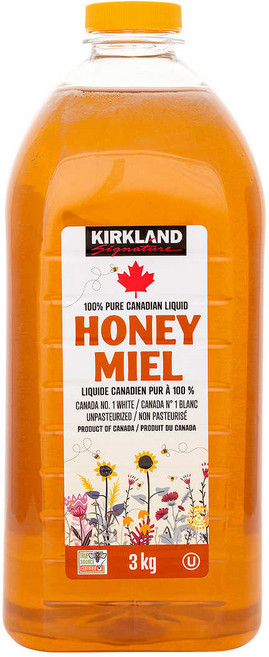 커클랜드 시그니처 100% 벌꿀 3kg - KIRKLAND SIGNATURE 100% PURE LIQUID HONEY 3KG, 1개