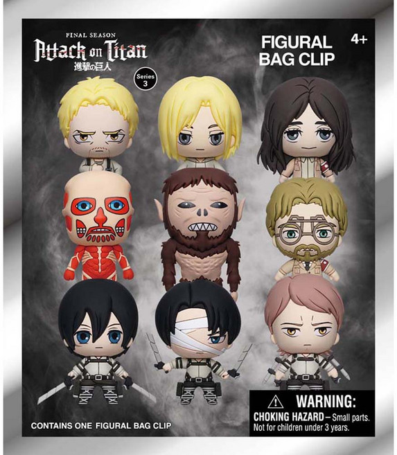 진격의 거인 시리즈3 열쇠고리 피규어 랜덤박스 정품(랜덤 발송), 1개