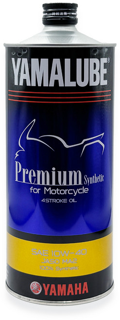 야마하 YAMALUBE 프리미엄 100% 합성유 엔진오일 10W40 야마루브, 1개, 프리미엄 10W40