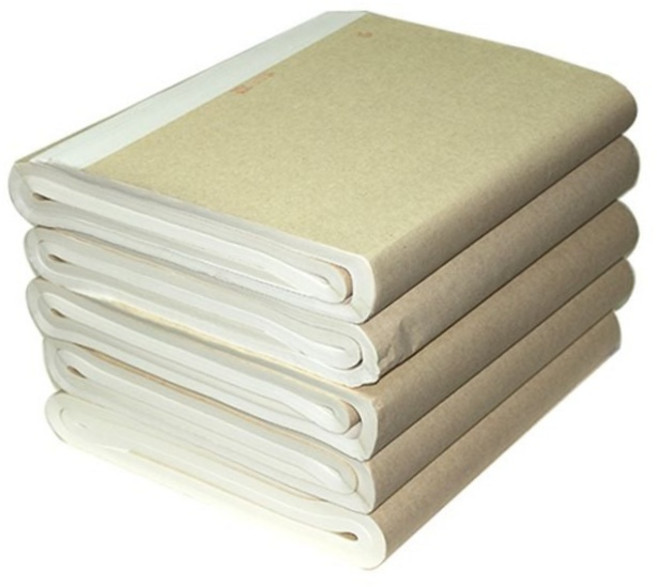 서예 사군자 캘리그라피 반절지 100매 중국 화선지 연습지 문인화화선지 서예연습지 사군자종이