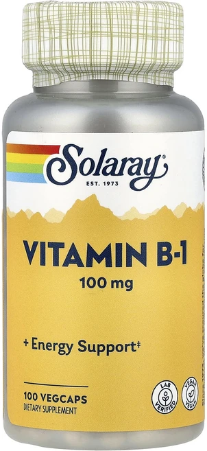 쏠라레이 비타민B-1 100mg 베지캡슐 100정, 6개 - 쿠팡