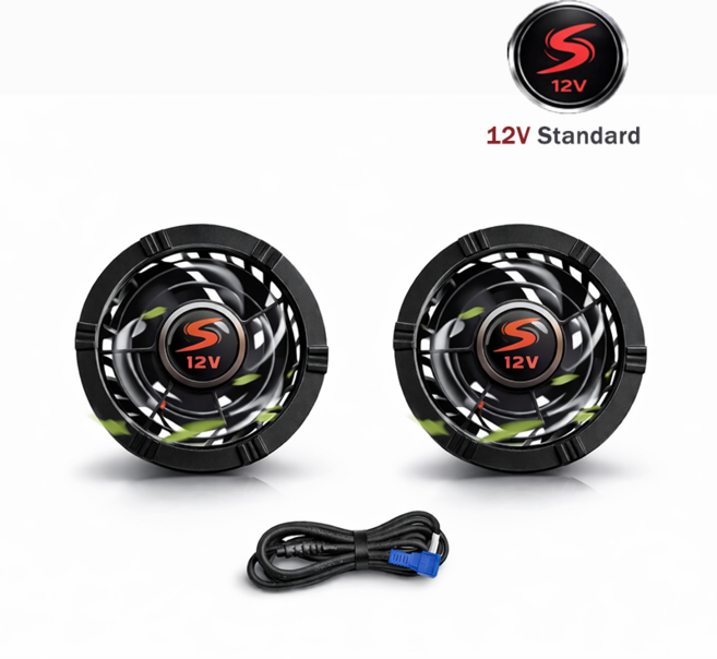 SISIZ 시시즈 선풍기옷 일상용 12볼트 충전 배터리 세트, 1개, 부품세트