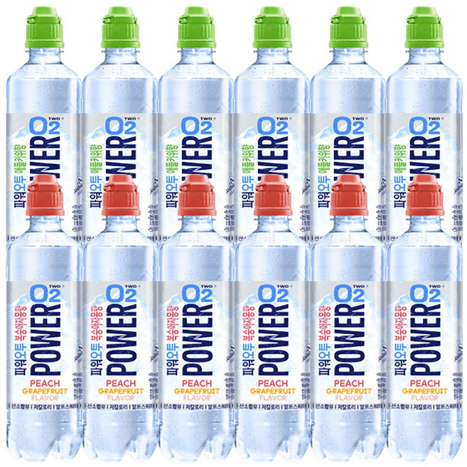 농심 파워오투(애플키위 복숭아자몽), 1세트, 500ml