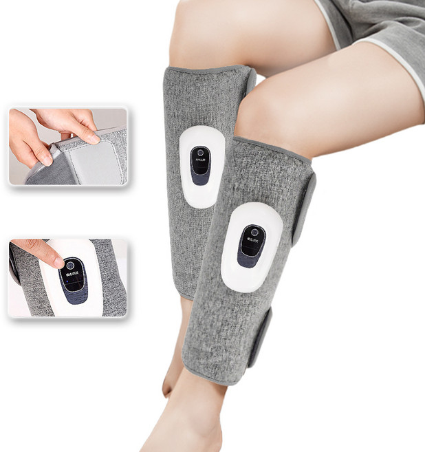 다리 마사지기 무선 종아리 마사지기 안마기 공기압 2개, 그레이