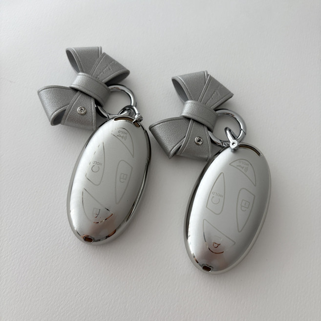 럽메이드 현대 차 키케이스 리본키링 세트, 7버튼, 1세트