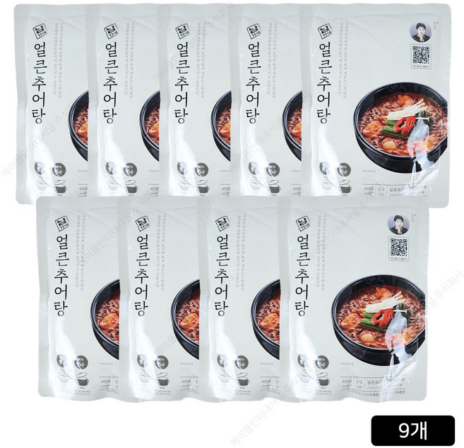 남가네설악추어탕 얼큰이 추어탕, 450g, 9개