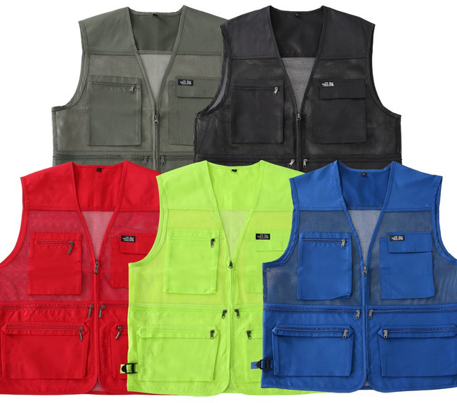 더빅히트 1+1원플러스원 여름 작업복조끼 남자 망사조끼 낚시 배달 현장 주머니많은 빅사이즈