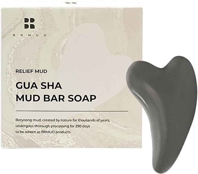 비알머드 릴리프 머드 괄사 머드 바 솝 보령머드 추출물 비누, 1개입, 100g