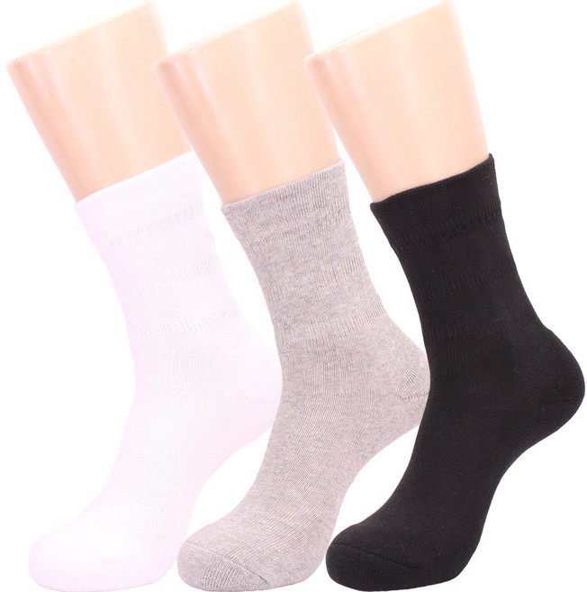 hdc 남자 무압박 당뇨 쿨맥스양말(255~275mm) 고무목 잘라신는 분/ 부종 임산부 편안하고 질좋은 3켤레